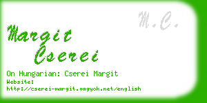 margit cserei business card